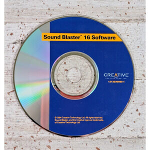 Vtg Creative Sound Blaster 16 Software CD-ROM 1994 90s - 1213330080-1 DISK ONLY